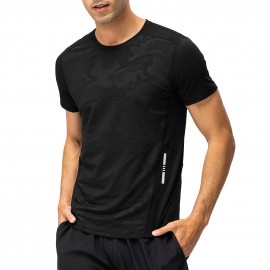 Men Women Sport T-Shirt Short Sleeve O Neck Shirts for Running Workout Hiking Outdoor